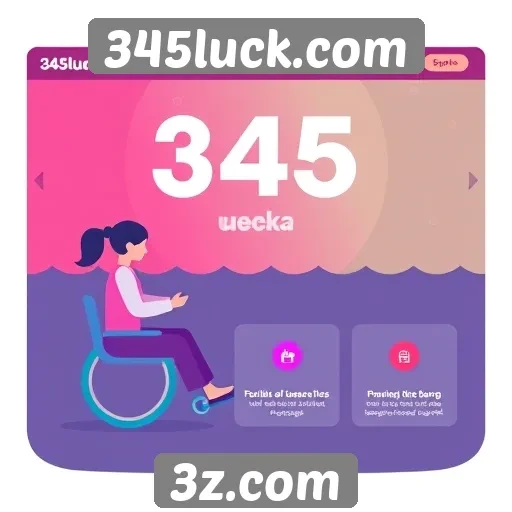Acessibilidade e design do site 345luck